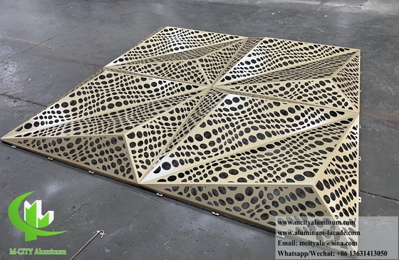 Painéis de alumínio revestidos de metal para decoração de fachadas de paredes externas