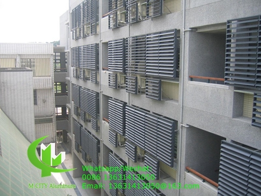 melhor qualidade de alumínio extrudido perfil de lâminas Aerofoil nadadeiras sistema Hunter Douglas