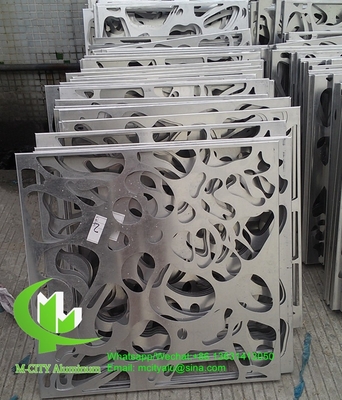 Painel de corte CNC folha decorativa de alumínio para fachada revestimento vedação janelas com pintura colorida