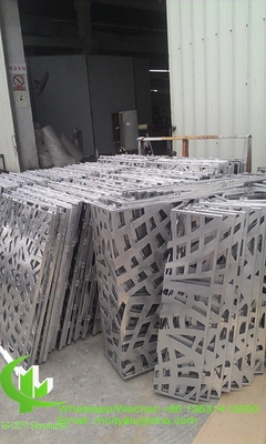 Painel de corte CNC folha decorativa de alumínio para fachada revestimento vedação janelas com pintura colorida