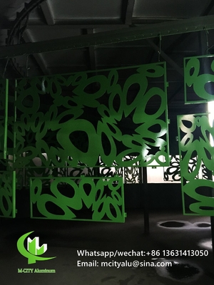 Painel de corte CNC folha decorativa de alumínio para fachada revestimento vedação janelas com pintura colorida