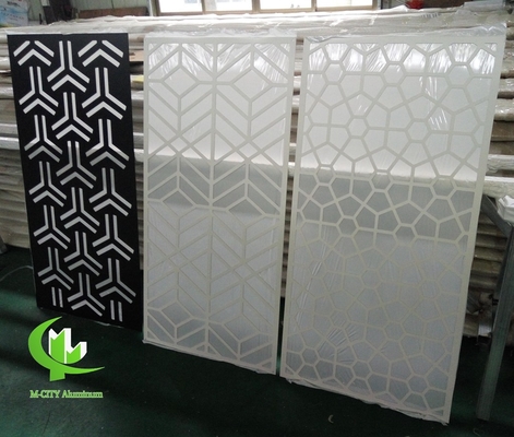 Painel decorativo esculpido em alumínio CNC com vários padrões painel de tela de corte a laser