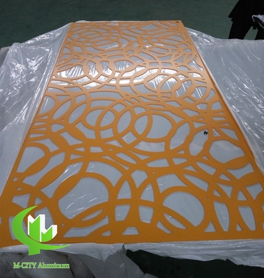 Painel decorativo esculpido em alumínio CNC com vários padrões painel de tela de corte a laser