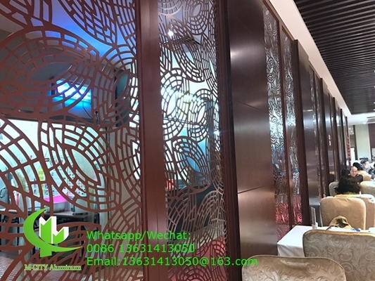 Painel decorativo esculpido em alumínio CNC com vários padrões painel de tela de corte a laser