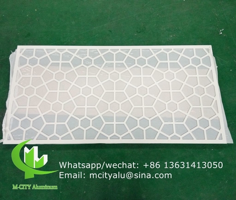 Painel de tela de escultura de alumínio metálico com painel de corte a laser de vários desenhos para janela de fachada de varanda