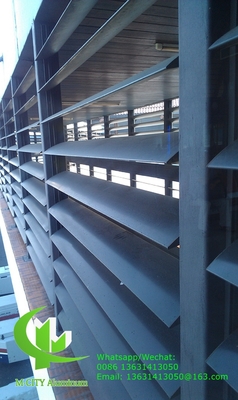 Anodizado Arquitetônico Aerofoil persiana de perfil de alumínio persiana de forma oval para parede cortina fachada