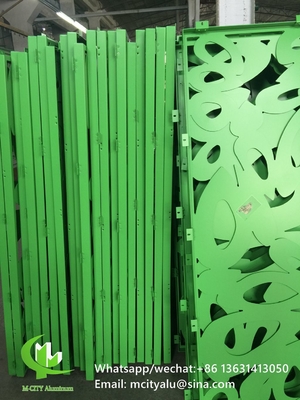 Painel de tela de gravura de alumínio metálico de corte a laser painel de fachada decoração residencial
