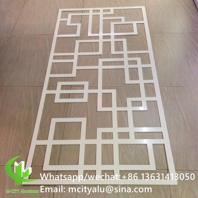 Painel de tela de gravação de alumínio metálico corte a laser painel de fachada decoração de casa padrões de árvore
