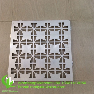 folha de painel de parede de corte a laser de alumínio oco para decoração de vedação painel de tela perforada
