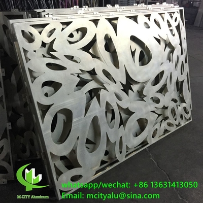 Painel decorativo esculpido em alumínio CNC com vários padrões painel de tela de corte a laser espessura de 2 mm