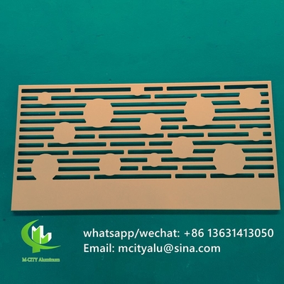 Painel decorativo esculpido em alumínio CNC com vários padrões painel de tela de corte a laser espessura 3 mm