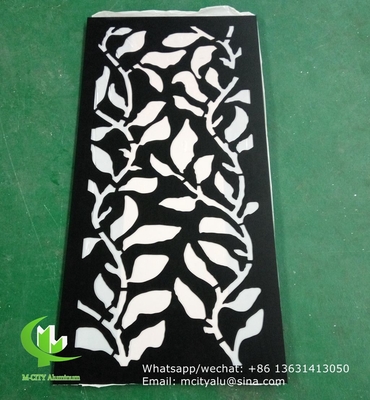Painel decorativo esculpido em alumínio CNC com vários padrões painel de tela de corte a laser espessura de 2 mm