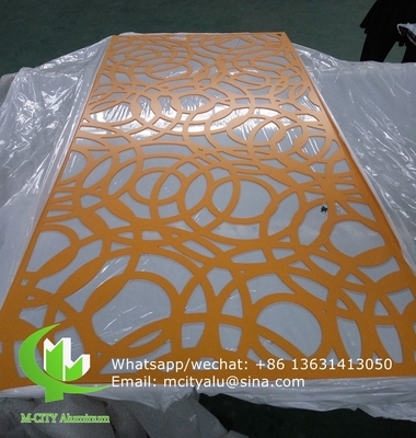 Painel decorativo esculpido em alumínio CNC com vários padrões painel de tela de corte a laser espessura 3 mm