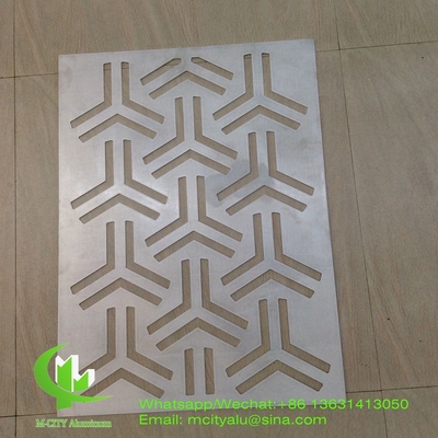 tela de corte de alumínio com vários padrões de design painel de corte a laser para janela de fachada de varanda