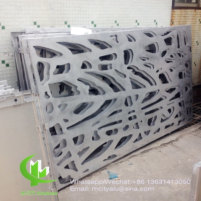 Painel decorativo esculpido em alumínio CNC com vários padrões painel de tela de corte a laser espessura de 2 mm