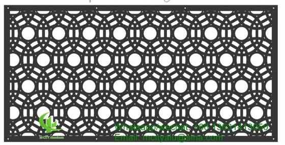 Painel decorativo esculpido em alumínio CNC com vários padrões painel de tela de corte a laser espessura de 2 mm