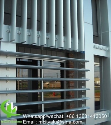Válvula vertical Válvula de alumínio de perfil aerodinâmico para parede cortina de fachada