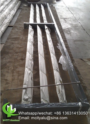 Revestimento em pó Akzo Nobel Panela de alumínio arquitetônico com forma elíptica para janela de fachada sistema fixo