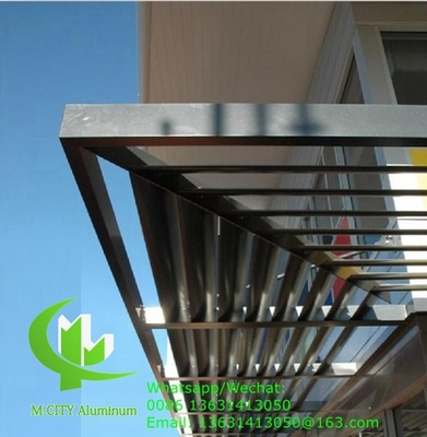 Solbreaker Arquitetônico Aerofoil perfil de alumínio persiana de forma oval para parede cortina da fachada