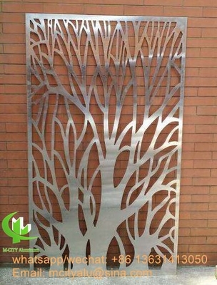 Painel de alumínio de gravação painel de tela de 5 mm de espessura painel de tela de metal para divisor de sala