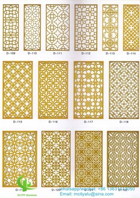 Exterior Painel perfurado de alumínio para painel de parede com folha de metal de 3 mm com padrão de suporte redondo