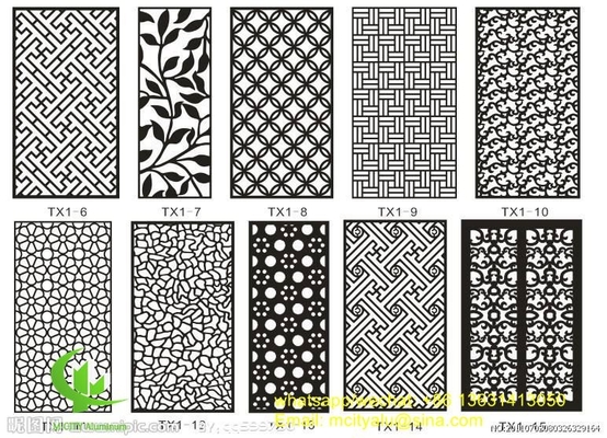 Painel de alumínio perfurado painel oco de espessura 2,5 mm para decoração de janelas