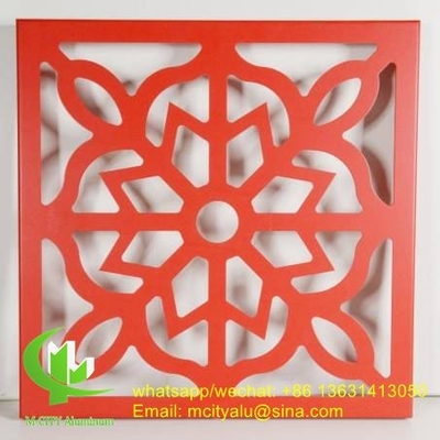 Folha de painel de corte a laser de alumínio para decoração de cercas painel de parede perfurado