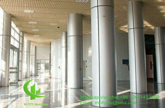 Painel de revestimento metálico de alumínio de 3 mm com revestimento em pó para coluna de parede de cortina da fachada
