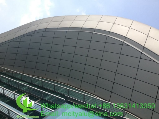 foshan painel de revestimento de alumínio metálico de 4 mm com revestimento em pó para parede cortina de fachada