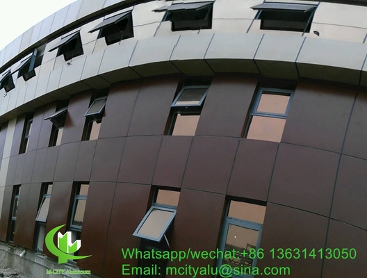 Painel de revestimento de fachada com padrão de alumínio metálico para parede cortina de fachada com painel de alumínio de espessura de 3 mm