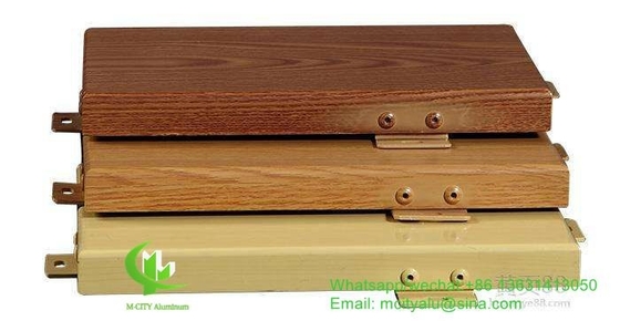 painel sólido de alumínio de 3 mm de cor de madeira com padrão de bambu para painel de revestimento de parede de cortina de fachada