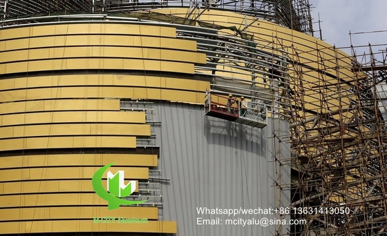 painel de revestimento de alumínio de padrão oco de 3 mm com acabamento pvdf para parede de cortina de fachada painel sólido de painel único