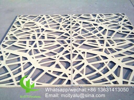 painel de revestimento de alumínio de padrão oco de 3 mm com acabamento pvdf para parede de cortina de fachada painel sólido de painel único