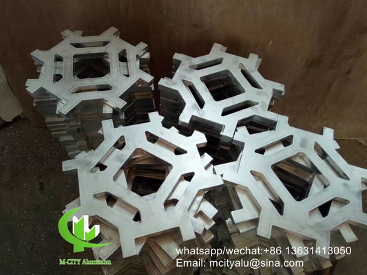 Ecrã esculpido CNC painel de revestimento de alumínio metálico de 2,5 mm perfurado para parede de cortina