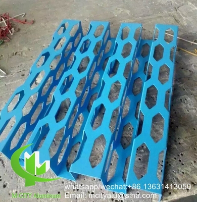 Ecrã esculpido CNC painel de revestimento de alumínio metálico de 2,5 mm perfurado para parede de cortina