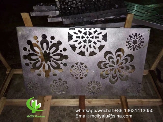 painel de revestimento de alumínio de padrão oco de 3 mm com acabamento pvdf para parede de cortina de fachada painel sólido de painel único
