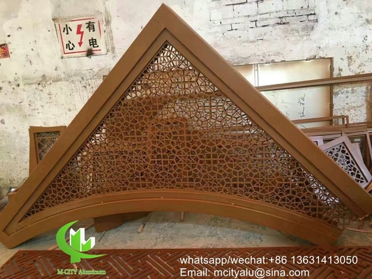 Painel esculpido CNC Painel perfurado 3 mm Painel de revestimento de alumínio metálico para parede de cortina