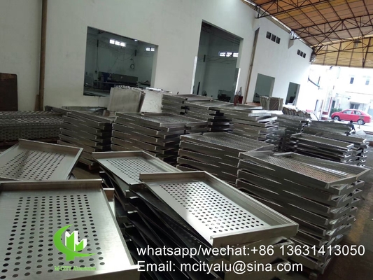 China fornecedor painel de revestimento perfurado de alumínio para decoração de parede de hotel forma de curvatura