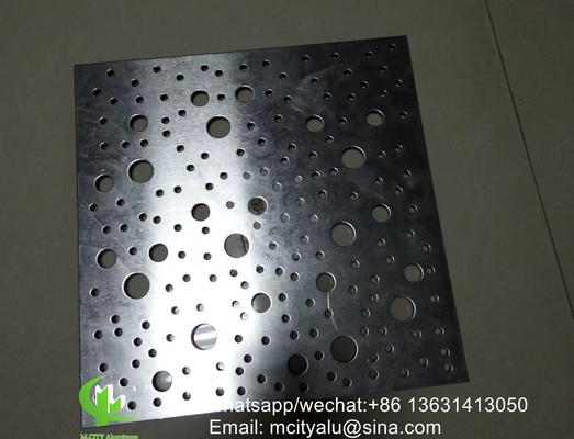 Ecrã laser CNC painel de revestimento de alumínio metálico de 2,5 mm perfurado para parede