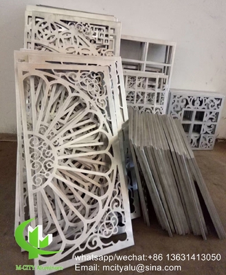 Muslim design metal oco Alumínio corte a laser folha de painel de parede para decoração de vedação painel de tela perfurada