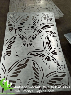 Ecrã laser CNC painel de revestimento de alumínio metálico de 2,5 mm perfurado para parede