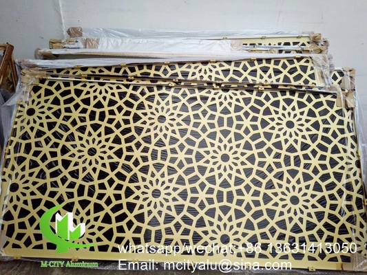 Painéis perfurados de alumínio para decoração de parede com chapas metálicas de 3 mm com máquinas de corte a laser