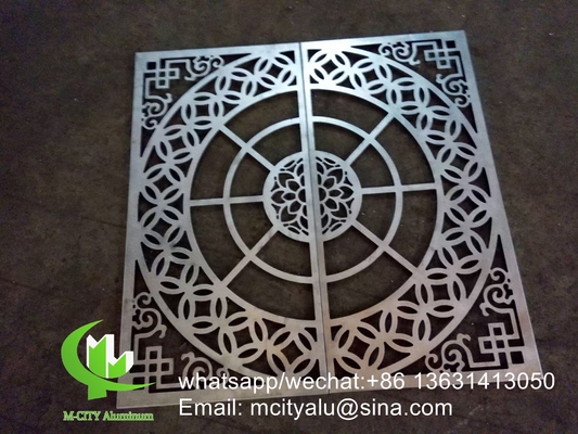 China fornecedor 600x600mm painel de revestimento de alumínio perfurado para decoração de parede forma curva