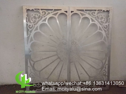 Ecrã laser CNC Painel de revestimento de alumínio metálico perfurado de 3 mm