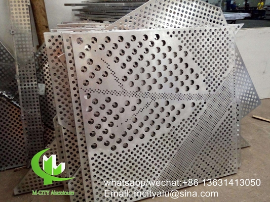 Punção de torre CNC Painel perfurado de alumínio Painel de revestimento de metal de alumínio folha de painel esculpida para fachada