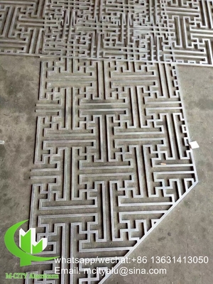 Guangdong 8mm Metal alumínio esculpido painel tela corte a laser fachada painel decoração de casa