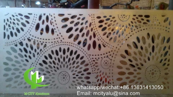 Folha de escultura de painéis de corte a laser de alumínio metálico para decoração
