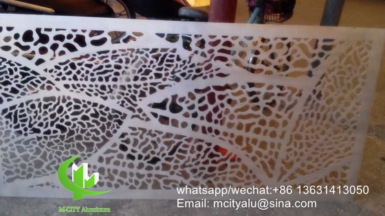 Folha de escultura de painéis de corte a laser de alumínio metálico para decoração
