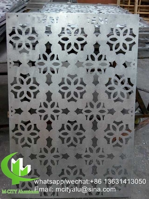 painel de corte a laser de girassol Painel de revestimento de alumínio metálico folha de painel esculpida para fachada
