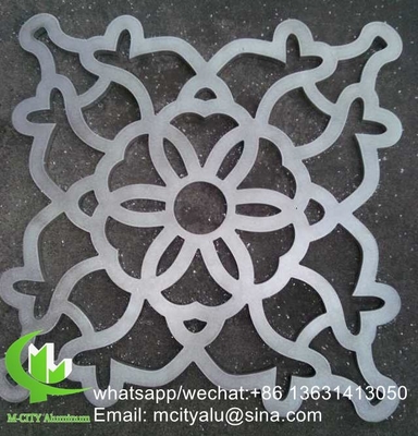 Folha de painel de alumínio oco de escultura para decoração de parede de cortina